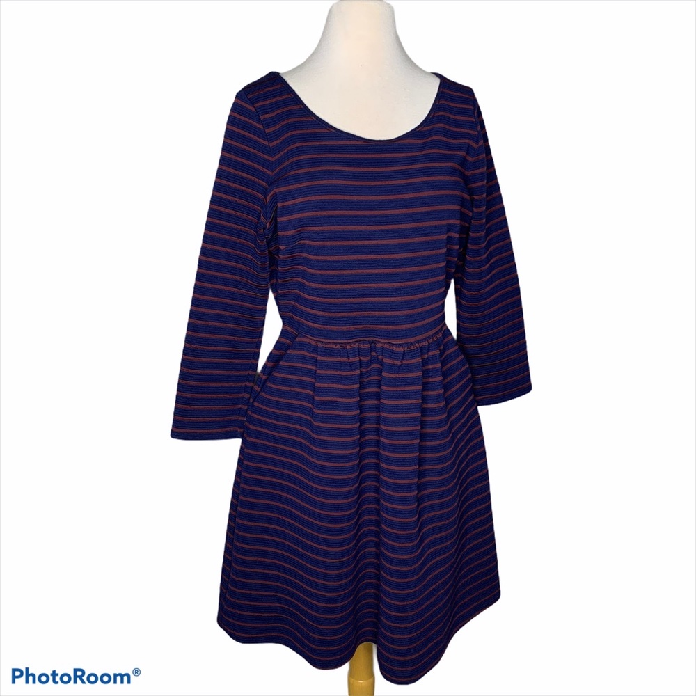 Anthropologie Maeve striped dress w/ pockets